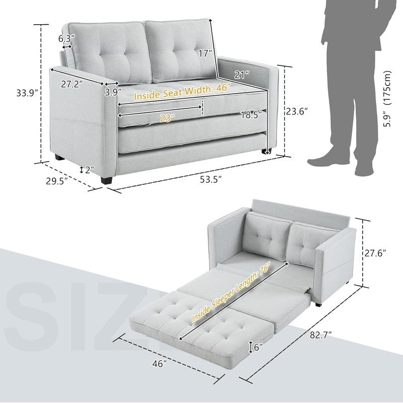 VINGLI Loveseat Sleeper