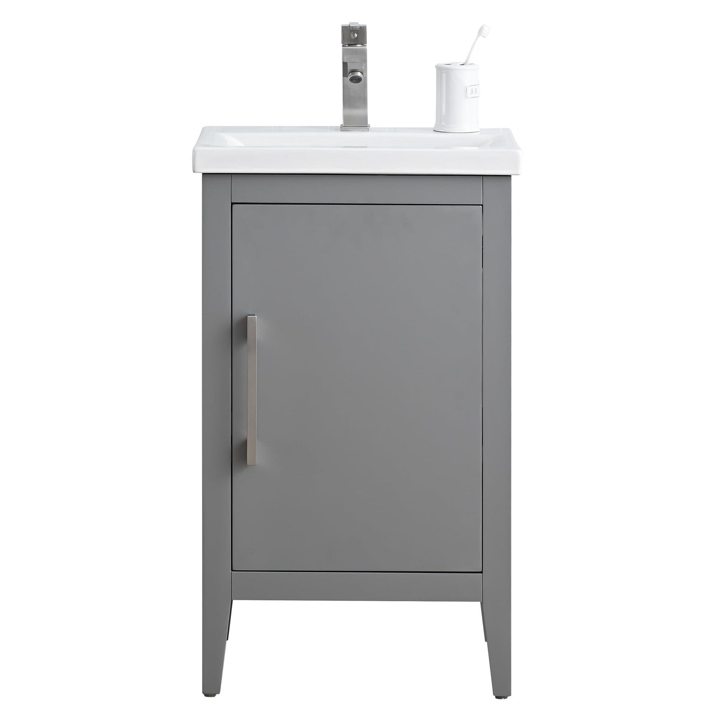 Vanity Art 20 oder 24 oder 30 Badezimmer-Waschtisch mit Einzelwaschbecken und Keramikplatte