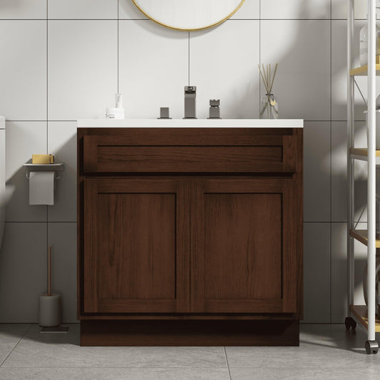 Vanity Art 36 Zoll Einzelwaschbecken Badezimmer-Waschtisch