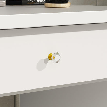 Schminktisch-Set mit Spiegel und Lampe, Schminktisch für Zuhause mit Hocker
