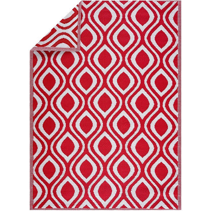 Leichte, wendbare Outdoor-Bodenmatte/Teppich „Venice“ aus recyceltem Kunststoff