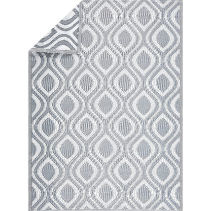 Leichte, wendbare Outdoor-Bodenmatte/Teppich „Venice“ aus recyceltem Kunststoff