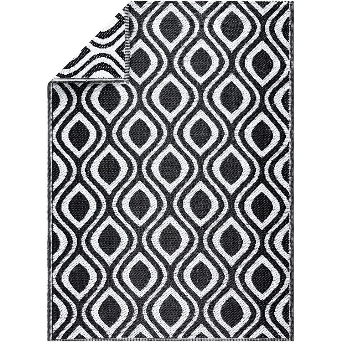 Leichte, wendbare Outdoor-Bodenmatte/Teppich „Venice“ aus recyceltem Kunststoff