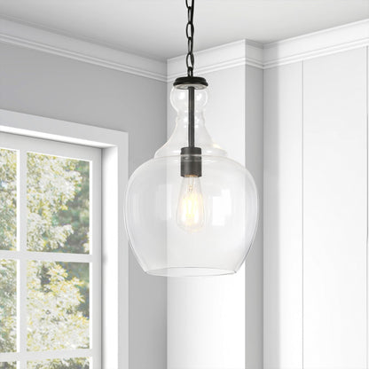 Verona 11 Wide Pendelleuchte mit Glasschirm - 11 Wide
