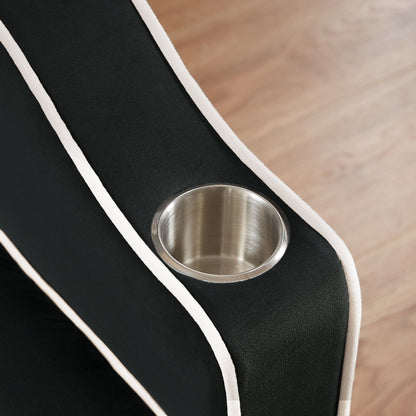 Versatile foldable Velvet sofa bed with Adjustable Back USB Port Phone Stand