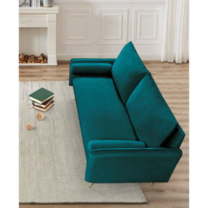 Villeda 70''W Polyester Square Arms Sofa