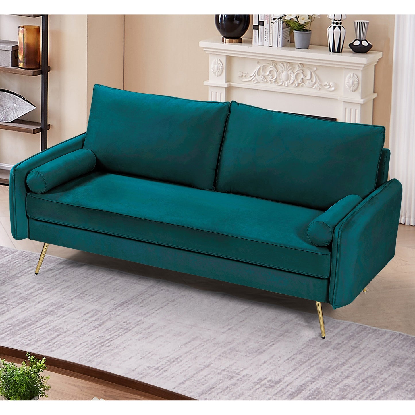 Villeda 70''W Polyester Square Arms Sofa