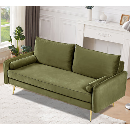 Villeda 70''W Polyester Square Arms Sofa
