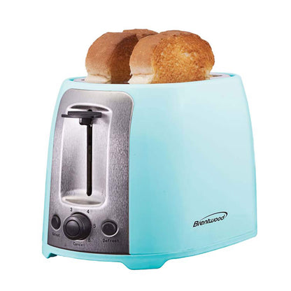 Vintage 2-Scheiben-Toaster mit extra breitem Schlitz und Cool Touch in Türkis