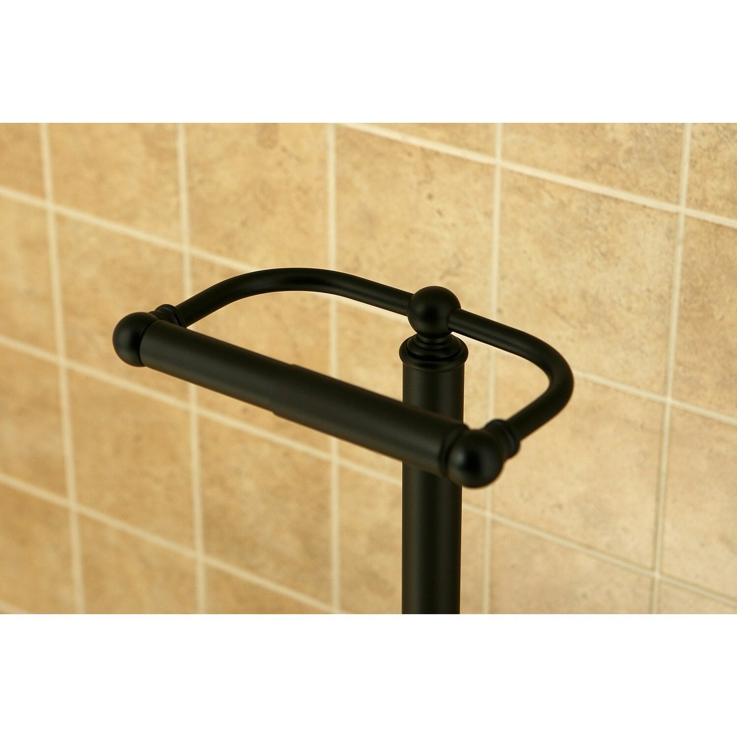 Freistehender Toilettenpapierhalter im Vintage-Stil – geölte Bronze