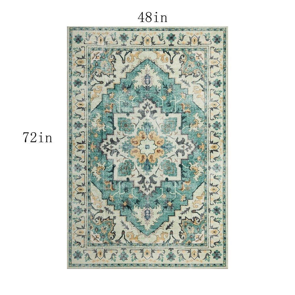 Moderner abstrakter Vintage-Teppich