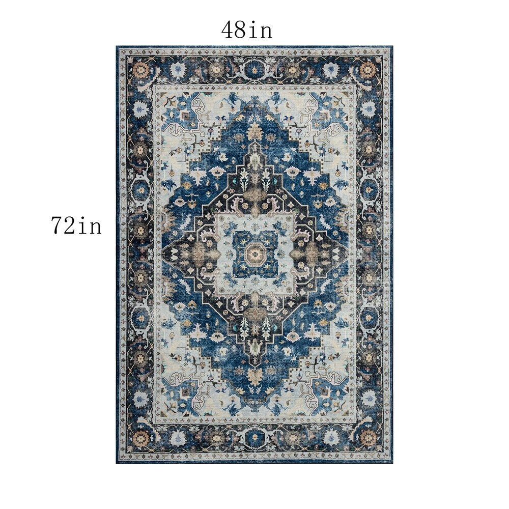 Moderner abstrakter Vintage-Teppich