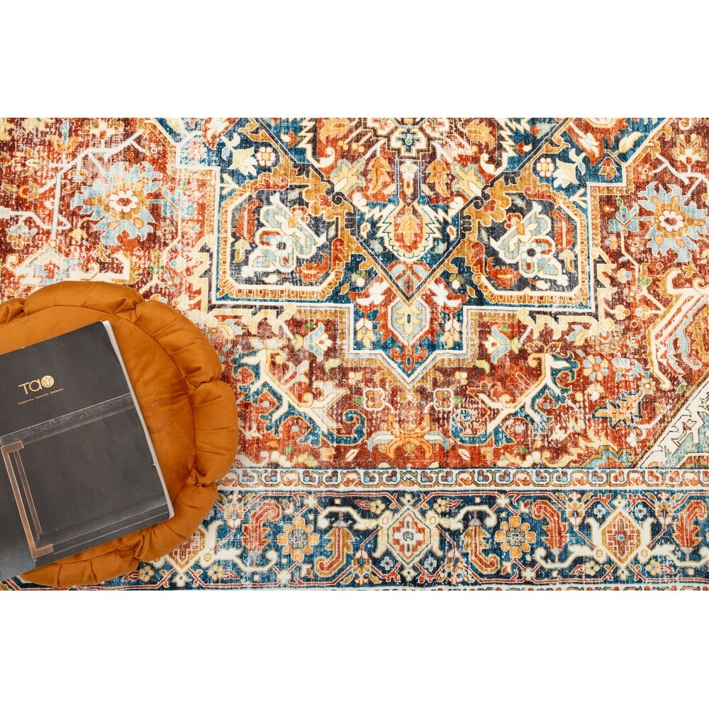 Moderner abstrakter Vintage-Teppich
