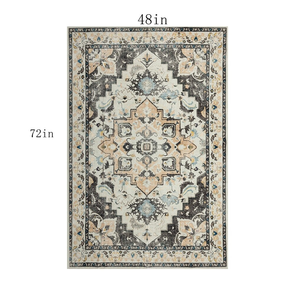 Moderner abstrakter Vintage-Teppich
