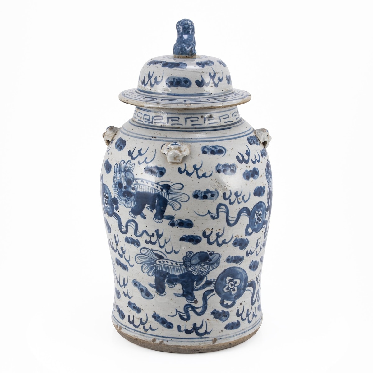 Vintage Tempelglas mit Löwenmotiv – klein