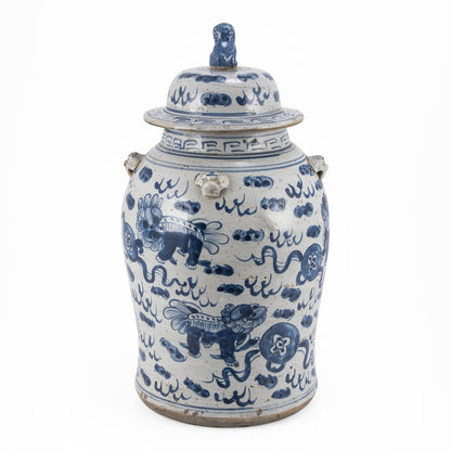 Vintage Tempelglas mit Löwenmotiv – klein