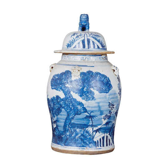 Vintage Tempelglas Kiefernmotiv - Groß