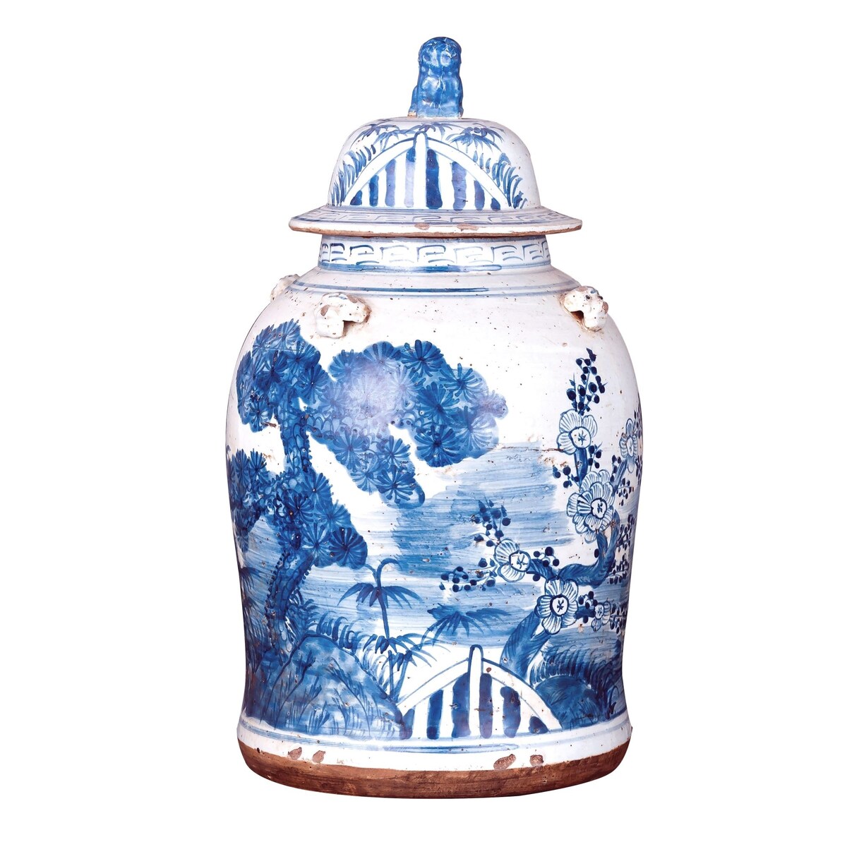 Vintage Tempelglas Kiefernmotiv - Klein
