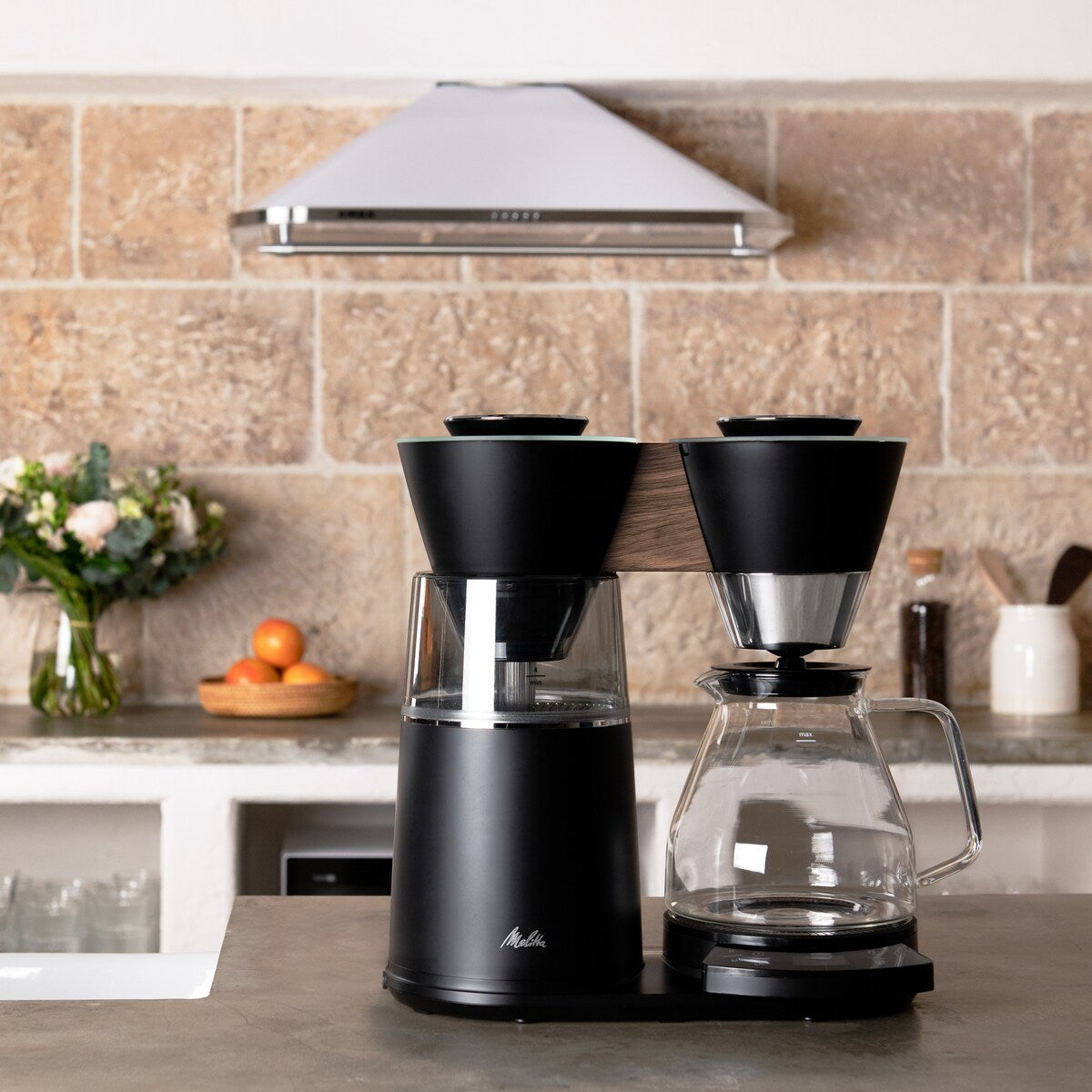 Vision 12-Tassen-Luxus-Filterkaffeemaschine mit drehbarem Armaturenbrett