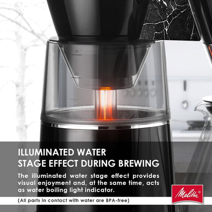 Vision 12-Tassen-Luxus-Filterkaffeemaschine mit drehbarem Armaturenbrett