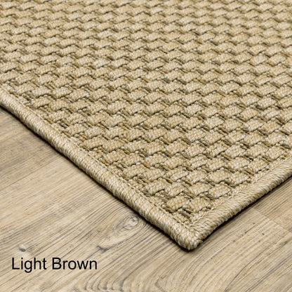 Vista Home Kauai Tonal Basket Weave Teppich für drinnen und draußen.