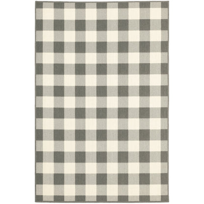 Vista Home Malta Gingham Check Teppich für drinnen und draußen