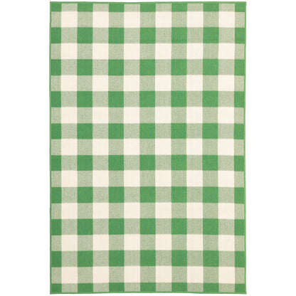 Vista Home Malta Gingham Check Teppich für drinnen und draußen