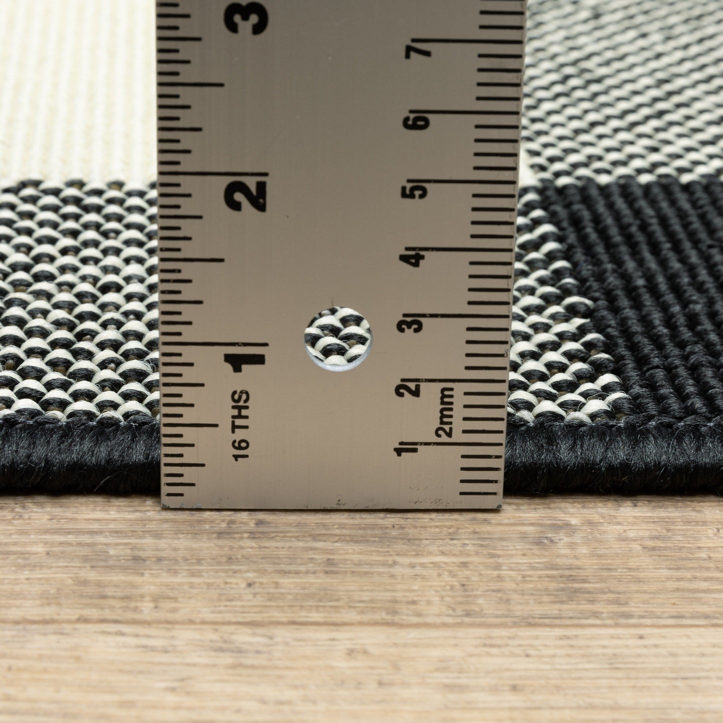 Vista Home Malta Gingham Check Teppich für drinnen und draußen