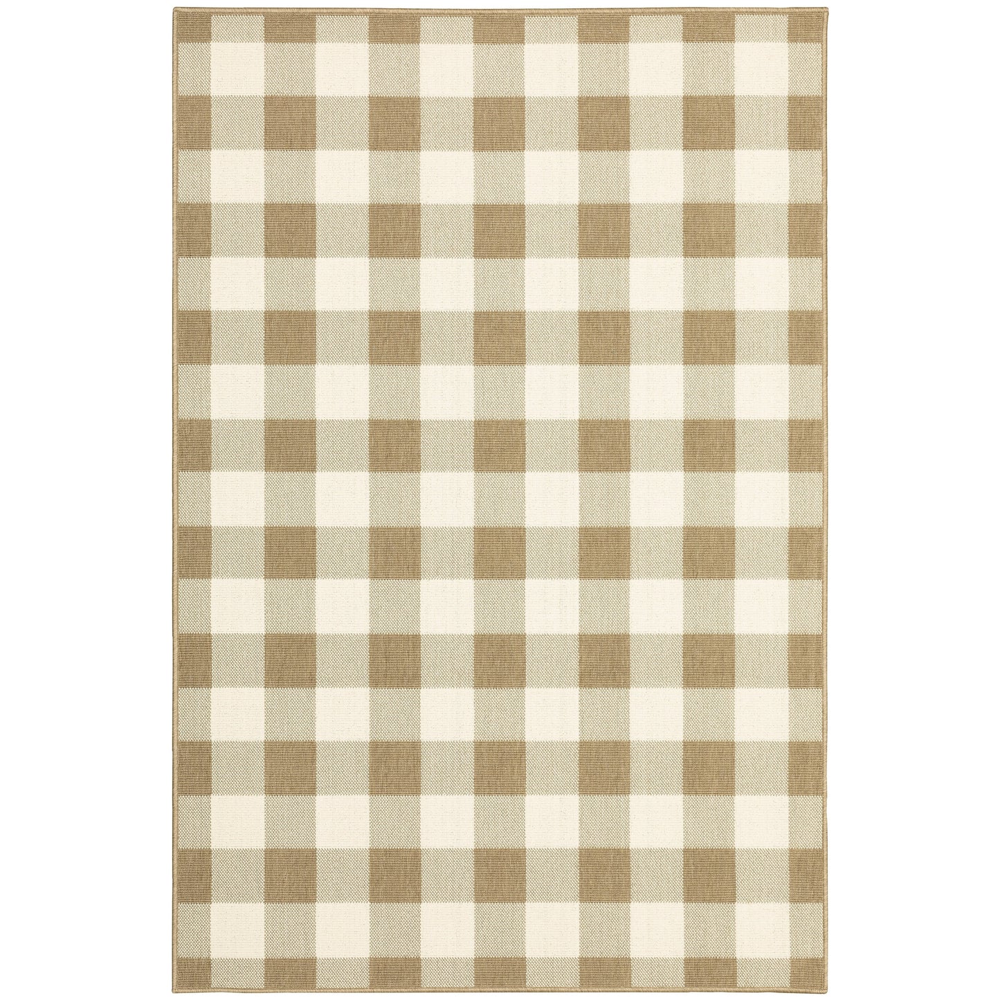 Vista Home Malta Gingham Check Teppich für drinnen und draußen
