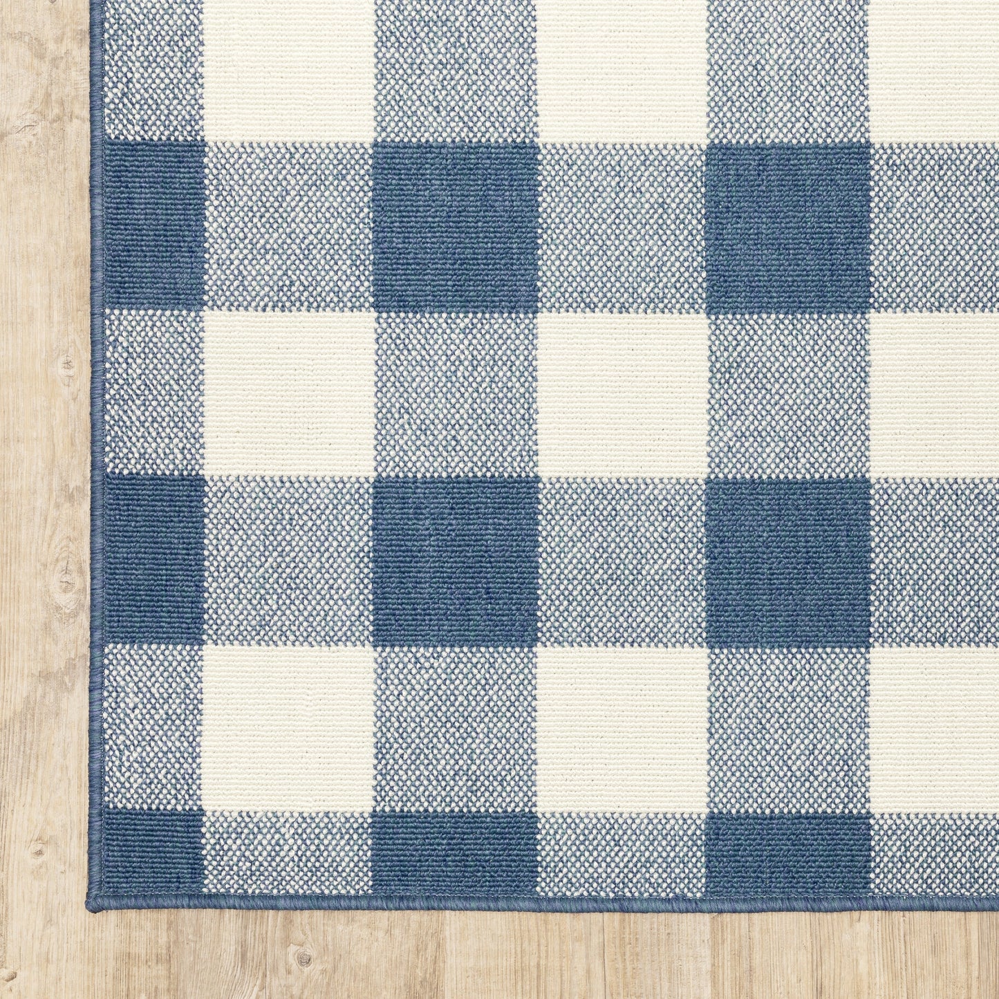 Vista Home Malta Gingham Check Teppich für drinnen und draußen