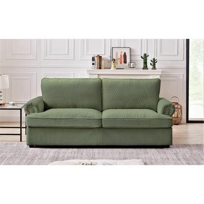 Viviana 76 inch Polyester Round Arm Sleeper Sofa