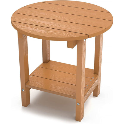 WINSOON Allwetter-Beistelltische für den Außenbereich, HIPS, 2-stufige Adirondack-Tische, 45,7 cm