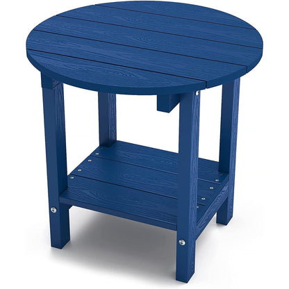 WINSOON Allwetter-Beistelltische für den Außenbereich, HIPS, 2-stufige Adirondack-Tische, 45,7 cm