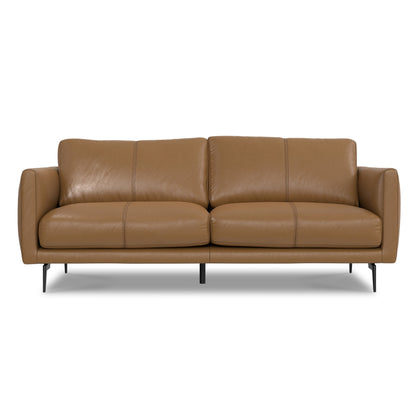 WYNDENHALL Danbury Modern Mid-Century 81 Wide Sofa in Genuine Leather