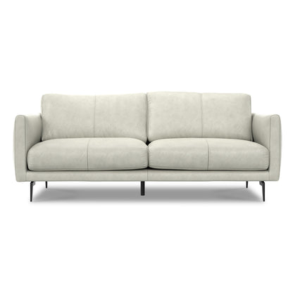WYNDENHALL Danbury Modern Mid-Century 81 Wide Sofa in Genuine Leather