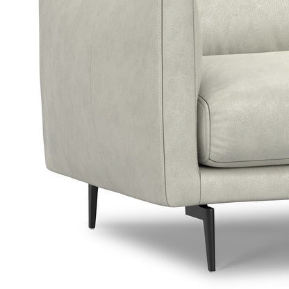 WYNDENHALL Danbury Modern Mid-Century 81 Wide Sofa in Genuine Leather