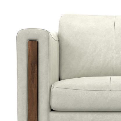 WYNDENHALL Hillcrest Modern, Contemporary 62 inch Wide Sofa in Genuine Leather
