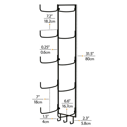 Wallniture Boto Handtuchhalter, rustikale Wanddekoration, Badezimmer-Organizer