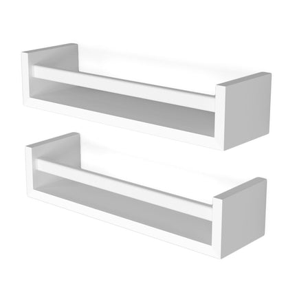 Wallniture Elba Wandregale für Kinder, Aufbewahrung für Spielzeug, Bücherregal aus Holz, 2er-Set – N/A