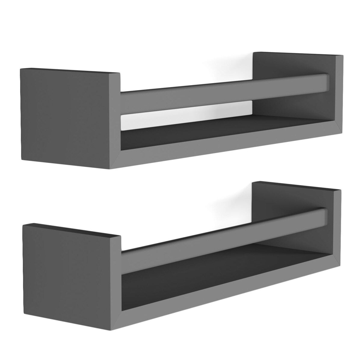 Wallniture Elba Wandregale für Kinder, Aufbewahrung für Spielzeug, Bücherregal aus Holz, 2er-Set – N/A