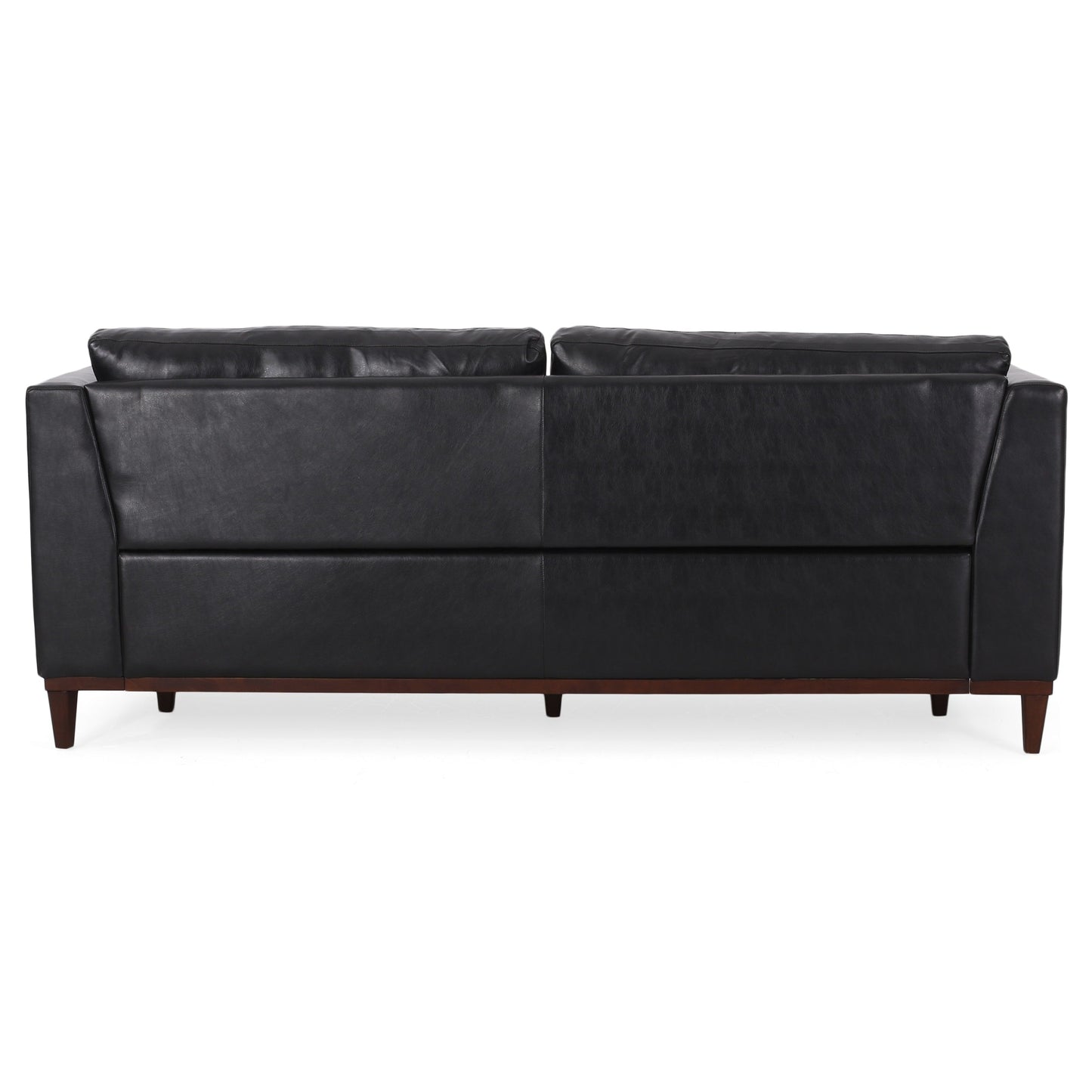 Warbler Faux Leather 3 Seater Sofa by Christopher Knight Home