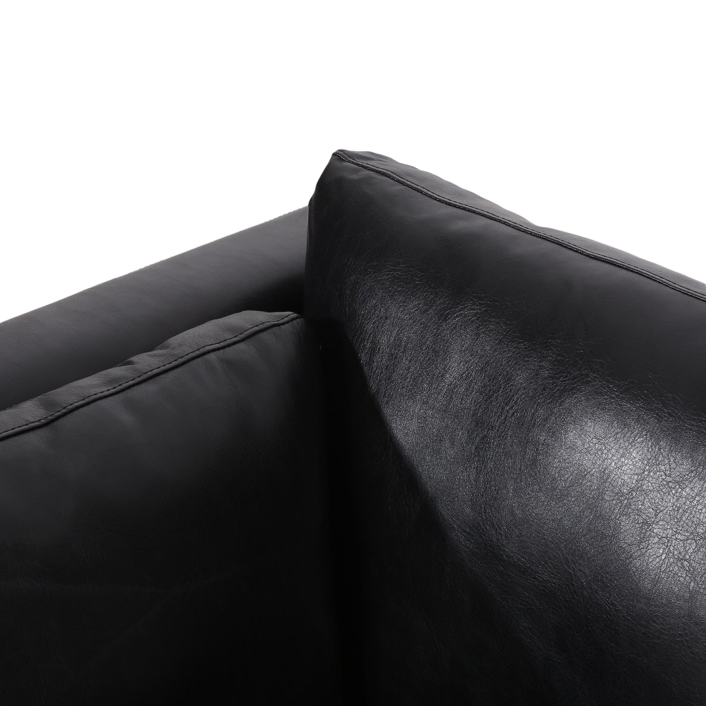 Warbler Faux Leather 3 Seater Sofa by Christopher Knight Home