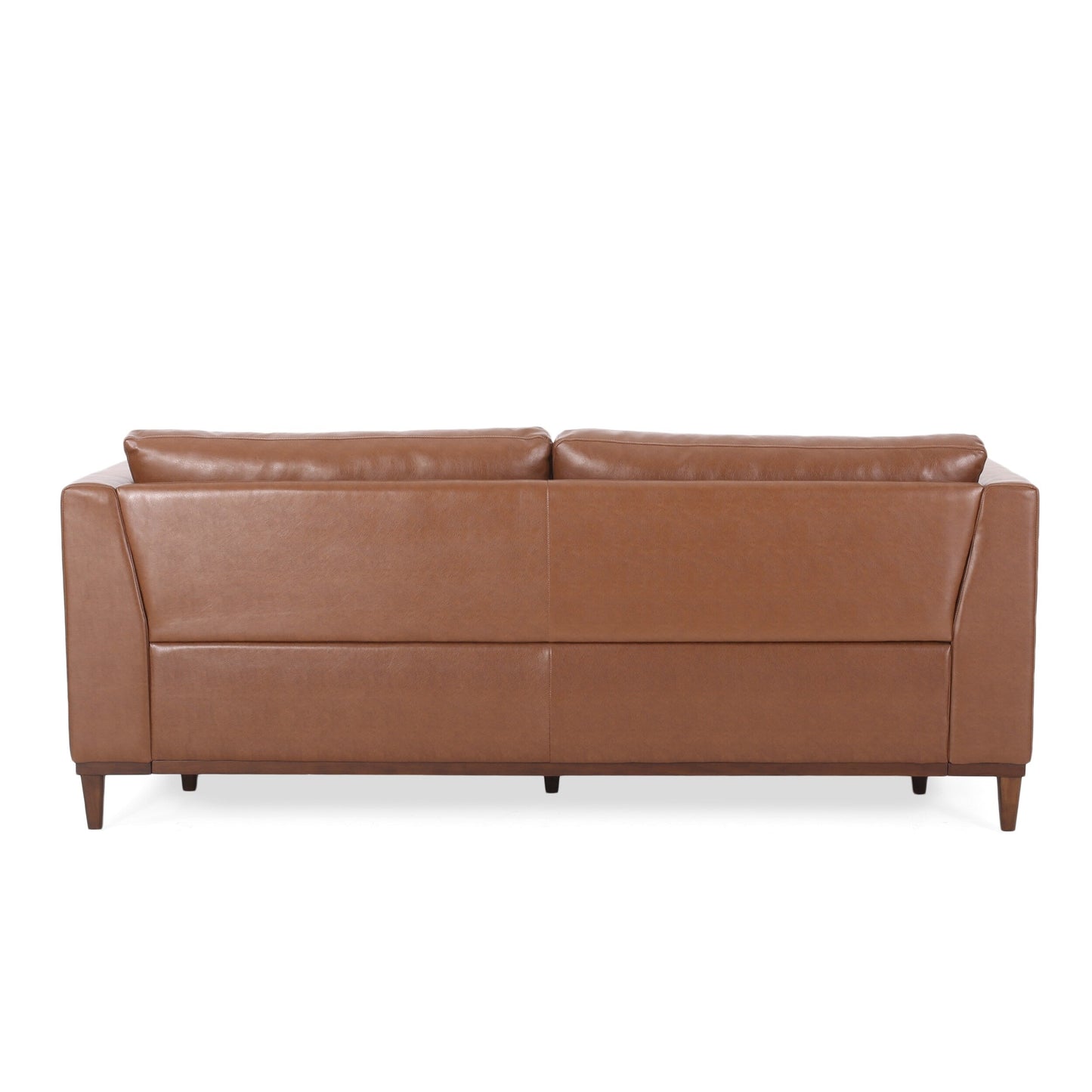 Warbler Faux Leather 3 Seater Sofa by Christopher Knight Home