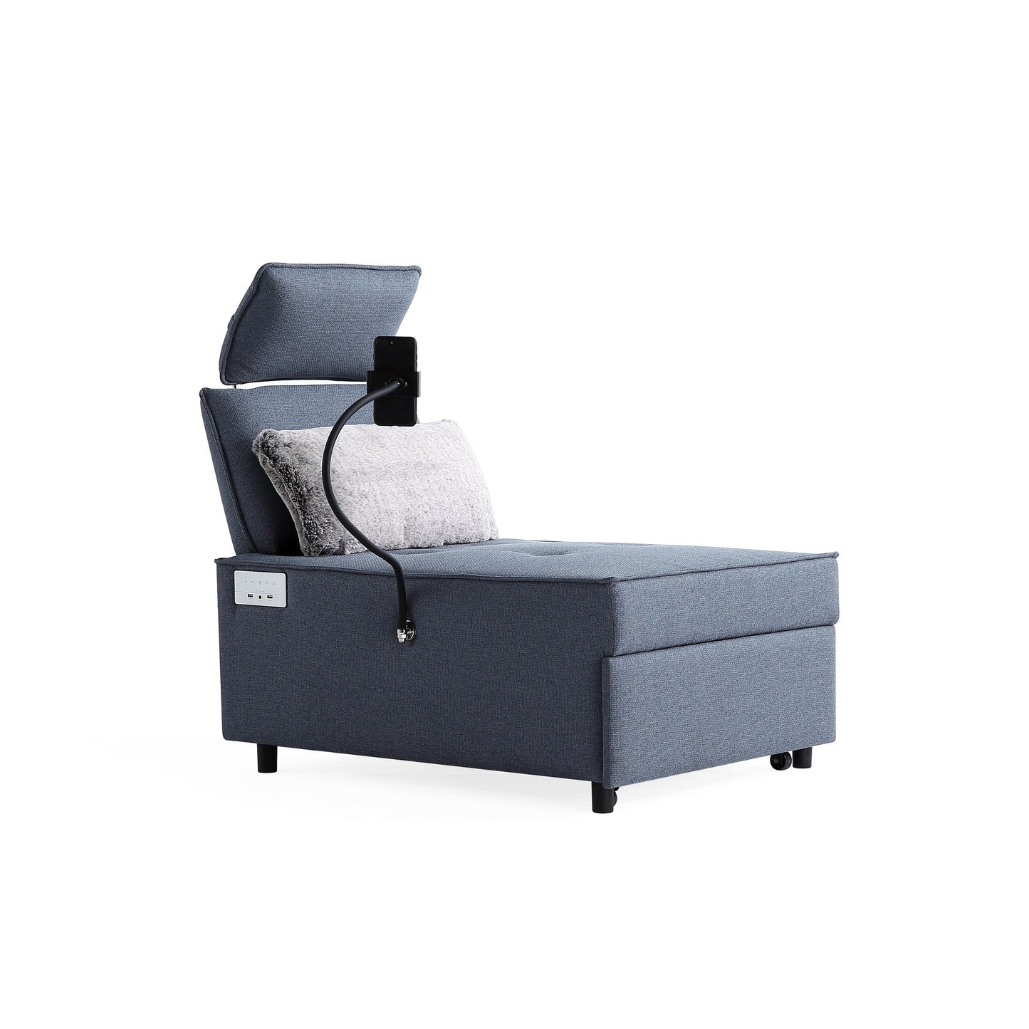 Waterproof Fabric Sofa Bed with Bluetooth Speaker