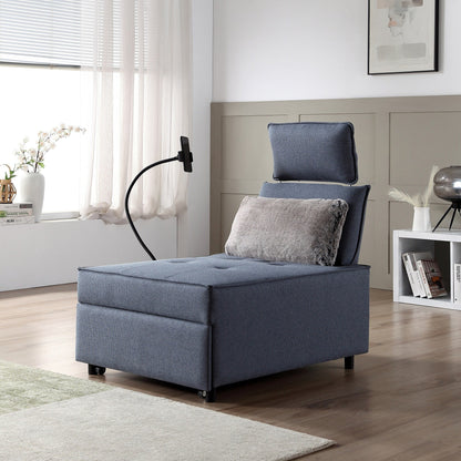 Waterproof Fabric Sofa Bed with Bluetooth Speaker
