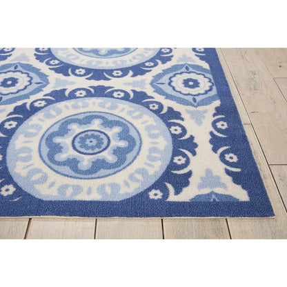 Waverly Sun N' Shade Indoor Outdoor Boho Medallion Area Teppich