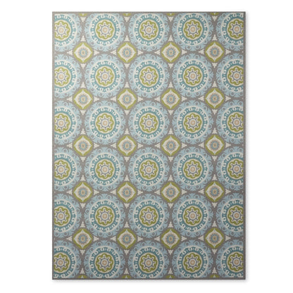 Waverly Sun N' Shade Indoor Outdoor Boho Medallion Area Teppich