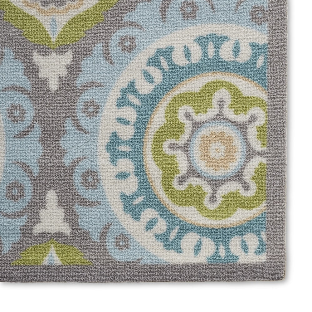 Waverly Sun N' Shade Indoor Outdoor Boho Medallion Area Teppich