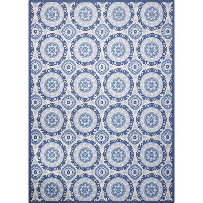 Waverly Sun N' Shade Indoor Outdoor Boho Medallion Area Teppich