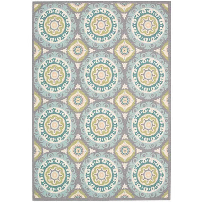 Waverly Sun N' Shade Indoor Outdoor Boho Medallion Area Teppich